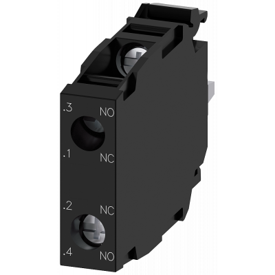 Contact module with 2 contact elements, 1 NO + 1 NC. 3SU14001AA101FA0