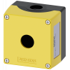 Enclosure for command devices, 22 mm, round, plastic, yellow, 1 command point. 3SU18010AA000AA2