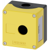 Enclosure for command devices, 22 mm, round, plastic, yellow, 1 command point. 3SU18010AA000AB2