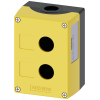 Enclosure for command devices, 22 mm, round, plastic, yellow, 2 command points. 3SU18020AA000AB2