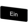 Labeling plate 12.5 x 27 mm, label black, labeling: Ein. 3SU19000AC160AB0