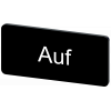 Labeling plate 12.5 x 27 mm, label black, labeling: Auf. 3SU19000AC160AD0