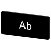 Labeling plate 12.5 x 27 mm, label black, labeling: Ab. 3SU19000AC160AE0