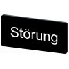 Labeling plate 12.5 x 27 mm, label black, labeling: Störung. 3SU19000AC160AQ0