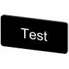 Labeling plate 12.5 x 27 mm, label black, labeling: Test. 3SU19000AC160DV0