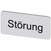 Labeling plate 12.5 x 27 mm, silver-colored label, labeling: Störung. 3SU19000AC810AQ0