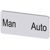 Labeling plate 12.5 x 27 mm, silver-colored label, labeling: MAN Auto. 3SU19000AC810EA0