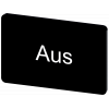 Labeling plate 17.5 x 27 mm, label black, labeling: Aus. 3SU19000AD160AC0