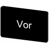 Labeling plate 17.5 x 27 mm, label black, labeling: Vor. 3SU19000AD160AF0