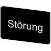 Labeling plate 17.5 x 27 mm, label black, labeling: Störung. 3SU19000AD160AQ0