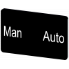 Labeling plate 17.5 x 27 mm, label black, labeling: MAN Auto. 3SU19000AD160EA0