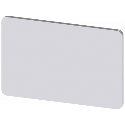 Labeling plate 17.5x27 mm, silver-colored label, without inscription. 3SU19000AD810AA0