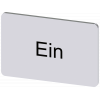 Labeling plate 17.5x27 mm, silver-colored label, labeling: Ein. 3SU19000AD810AB0