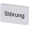 Labeling plate 17.5x27 mm, silver-colored label, labeling: Störung. 3SU19000AD810AQ0