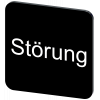 Labeling plate 22 x 22 mm, label black, labeling: Störung. 3SU19000AF160AQ0