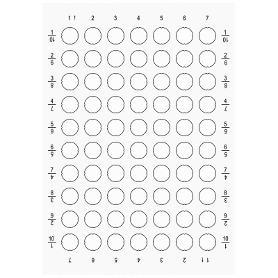 Inscription plates for printing for illuminated pushbutton, milky, without inscription. 3SU19000BH600AA0