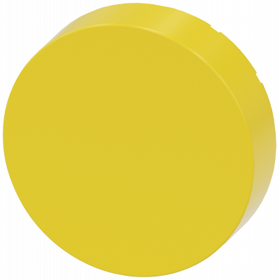 Button, raised, yellow, for pushbutton. 3SU19000FS300AA0