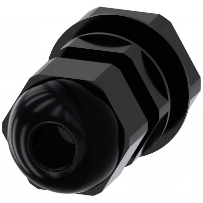 Metric screw fastening M20 with hexagon nut for enclosure. 3SU19000HG100AA0