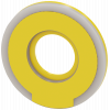 Backing plate round for emergency stop mushroom pushbutton, yellow, illuminated, 5 mm thick. 3SU19010BD310AA0