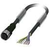 Connection cable 8-pole, free cable end, 3 m long, for safety switch RFI. 3SX56012GA03