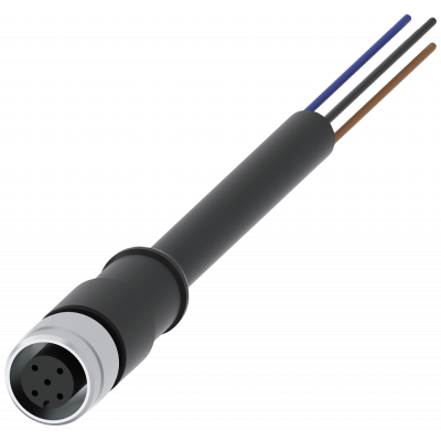 Connection cable with M12 socket 5-pole, 3SE51/52 with M12 connector 5-pole. 3SX56013SB55