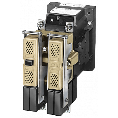 Contactor size 12, 2-pole Rated operational current 400 A auxiliary switch 44E (4 NO + 4 NC) AC operation. 3TC56140BK1