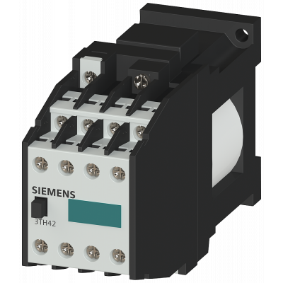 Contactor relay 44E, for railway applications 4 NO + 4 NC, operating range 0.7-1.25xUS. 3TH42440LF4