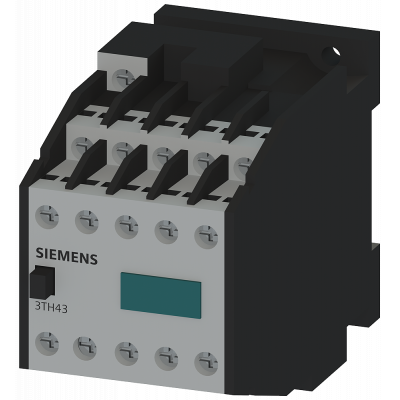 Contactor relay 73E, 7 NO + 3 NC, 1U, AC op., 230 V AC 50 Hz, 277 V. 3TH43460AP0