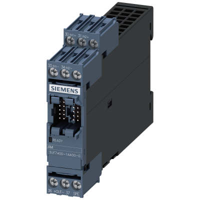 Analog module, 2 inputs (passive) and 1 output for analog signals 0/4-20 mA. 3UF74001AA000