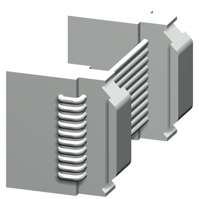 Connecting cable, 0.1 m long, flat, for connecting basic unit. 3UF79310AA000