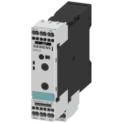 Analog monitoring relay, resistance monitoring from 2 to 200 kohm. 3UG45012AA30