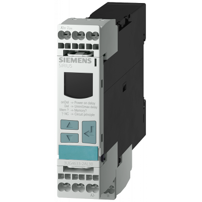 Digital monitoring relay voltage monitoring, 22.5 mm from 17 to 275 V AC/DC. 3UG46332AL30