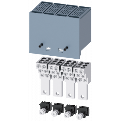 Distribution wire connector, 6 cables, 4 units, accessories for: 3VA1 100/160.. 3VA91140JF60