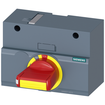 Front rotary operating mechanism emergency stop IEC IP30/40 accessory for: 3VA1250.. 3VA92570EK15