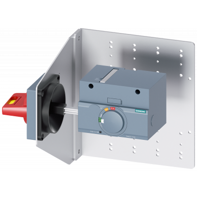 Side wall-mounted rotary operator emergency stop IEC IP65 with mounting bracket accessory for: 3VA1250.. 3VA92570PK55