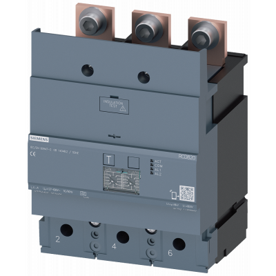 Residual current ammeter RCD820 advanced RCD type A mounted at bottom rated fault current 0.03 to 30 A at 50/60 Hz adjustable TV 0 to 10,000 msec 3-po. 3VA94230RL30