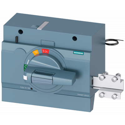 Front rotary operator standard with door interlock IEC IP30/40 24V DC illum. kit.. 3VA94670EK23