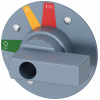 Supplementary handle for door mounted rotary operator standard, accessories for: 3VA6 150/250.. 3VA94770GC01