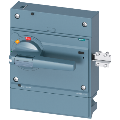 Front rotary operator standard with door interlock IEC IP30/40, accessories for: 3VA1/2.. 3VA96870EK21