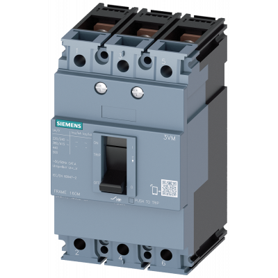 Circuit breaker 3VM1 IEC frame 160 breaking capacity class M Icu=55 kA @ 415 V 3-pole.. 3VM11085MG320AA0