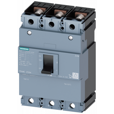 Circuit breaker 3VM1 IEC frame 250 breaking capacity class S Icu=36 kA @ 415 V 3-pole.. 3VM12204ED320AA0