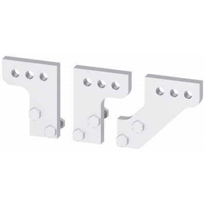 front, broadened main conn. pieces f. mounting on front-access main cir. conn. 3 units f. guide frames accessory for circuit breaker 3WL10 / 3VA27. 3VW90110AN73