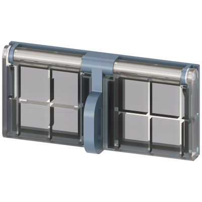 locking device, OFF position, for padlocks 3 x D=4mm, against unauthorized closing in op. panel, plastic version accessory for circuit breaker 3WL10 /. 3VW90110BA41