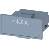 rating plug 400A RC f. ext. residual current msrmnt via summation current transf. MF Advanced required accessory for circuit breaker 3WL10 / 3VA27. 3VW90110RC53