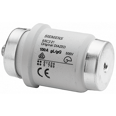 DIAZED fuse link 500 V for cable and line protection gG, size DIVH. 5SC211