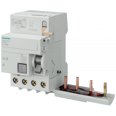 RC unit, 4-pole, type A, short-term delayed, In: 40 A, 30 mA, Un AC: 400 V. 5SM23426KK01