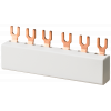 Busbar, 63 A 3-pole pitch unit 15 mm fork-type for 2 devices. 5ST2601