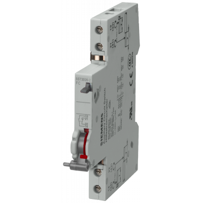 Fault signal contact with test and acknowledgment key, 2 NO, for MCB 5SL, 5SY, 5SP, RCBO 5SU1, RCD 5SV. 5ST30212