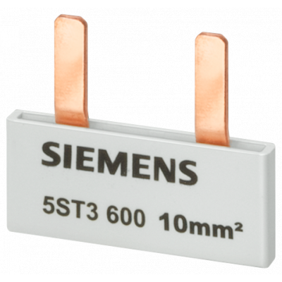 Pin busbar, 10 mm² connection: 6 x (1-phase+AS/FC) safe to touch. 5ST3604