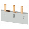 Pin busbar, 10 mm² connection: 2 x 3-phase safe to touch. 5ST3613